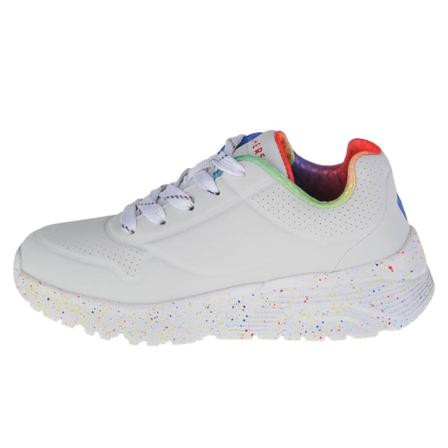 Lågskor Skechers Uno Lite Rainbow Speckle Vit 31