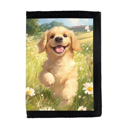 Tecknad Golden Retriever Hund Plånbok