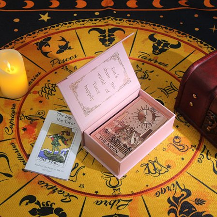 Tarotkort med guidebok och box, Original spådomsverktyg Future Taling Tarot Card Deck för nybörjare och expertläsare