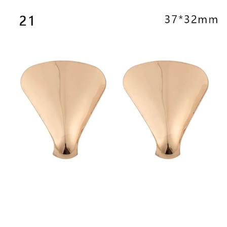 1 Par Mode Glansiga Högklackade Skor Tåskydd Eleganta Metallmaterial Skoklipp för Dekorationer Skotillbehör 21