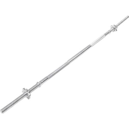 SPRINGOS pitkä käsipainotanko - 180 cm, Ø 28 mm, kromattu teräs - Maksimaalinen turvallisuus ja mukavuus käsittelyssä