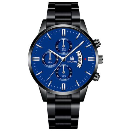 Shaarms Sport Quartz Klockor Herr Klassisk Rostfritt Stål Analo