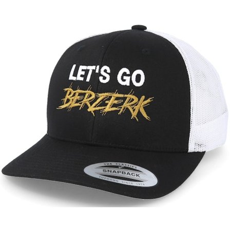 Berzerk - Svart trucker Caps - Lets Go Berzerk Black/White Trucker @ Hatstore