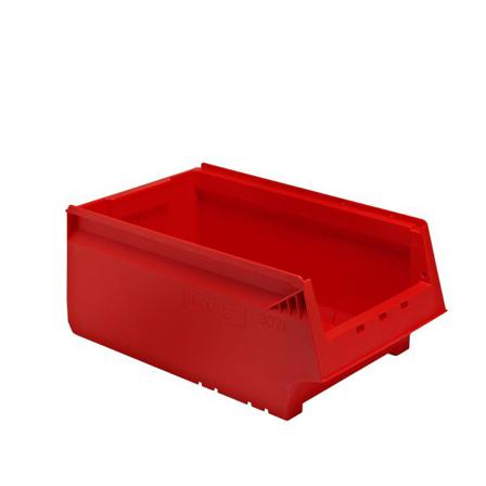 PPS 30710002152 Oppbevaringsboks rett, 500 x 310 x 200 mm Rød, Garasjeinnredning & oppbevaring