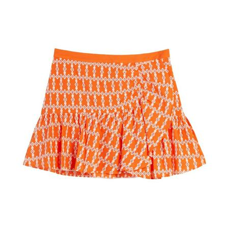 Silvian Heach, Skirt with ruffles Pomarańczowy, Kobieta, Rozmiar: M