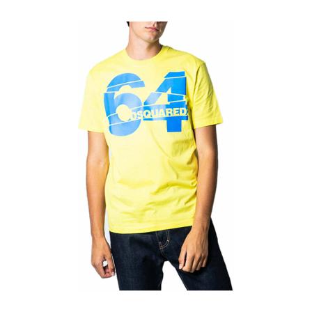 Dsquared2 T-Shirts gul, Herr, Herr, Storlek: M