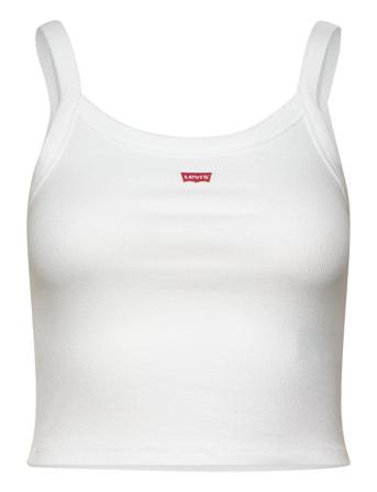 Essential Sporty Rib Tnk White + Cotton Tops Crop Tops Sleeveless Crop Tops White LEVI ́S Women