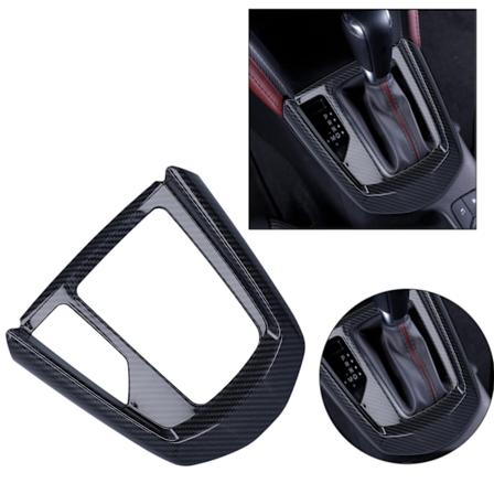 Växelspakspanel Cover Trim Kolfiber Stil Ersättning för Mazda CX-3 CX3 2017-2019
