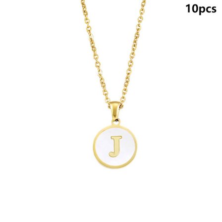 Indledende bogstav halskæde Alfabet smykker J J