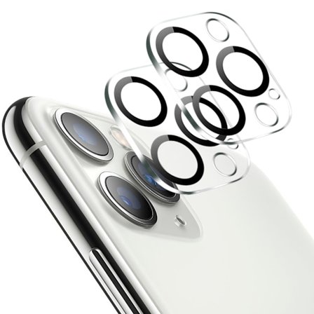[2-Pack] iPhone 11 Pro Max linsebeskytter i hærdet glas - beskyttelse til kamera, anti-ridsebestandig