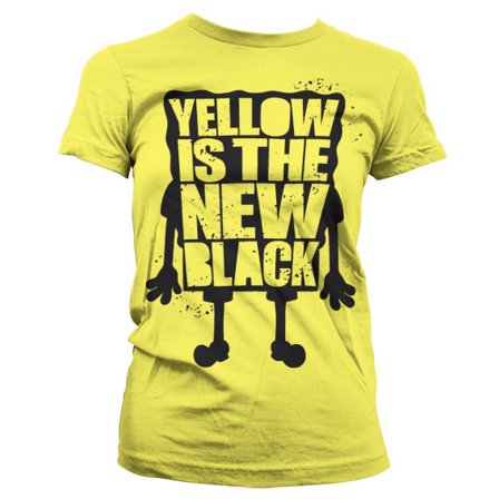 YELLOW IS THE NEW BLACK T-SHIRT (PIGE) L