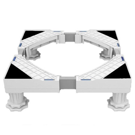 Vaskemaskine Stativ, Vaskemaskine Tørretumbler Køleskabsfod, Justerbar Længde, Belastning 300kg Anti Vib