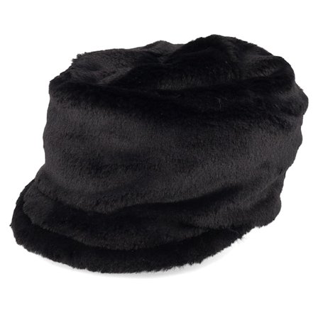Mayser - Negro Beanie - Fijara Fake Fur Black Visor Beanie @ Hatstore