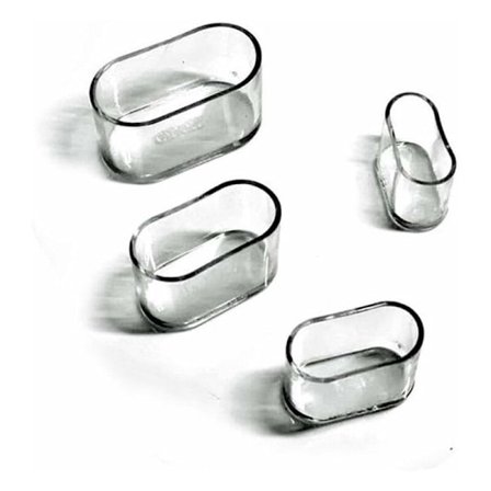 Tuolin jalan suojukset, soikeat silikoniset huonekalujen jalkojen suojukset, naarmuuntumaton lattiasuoja, 8-24 kpl läpinäkyvä/24 kpl 15X30mm