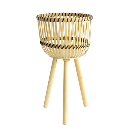 Vävd Blomkruka Faux Rotting Planter Höga Vardagsrums Hyllor