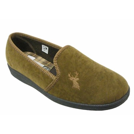 Mirak Stag herrars slip-on tofflor / klassiska herrtofflor 11 UK T