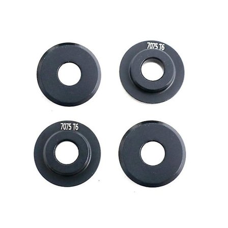 Metallisk kort kurs hjul felg adapter pakning for Udr Unlimited Desert 1/7 Rc bil oppgraderingsdeler, svart