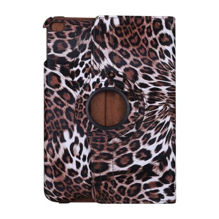 Leopard Läderfodral Med Roterbart Ställ, Ipad Mini 4/5, Brun Brun