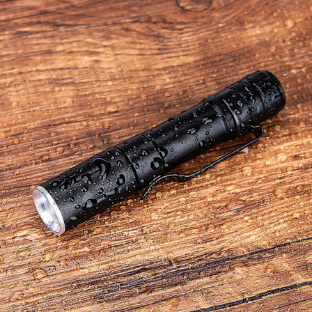 Q5 LED ficklampa klämma mini ficklampa penna ljus AAA lampa liten lampa(H)