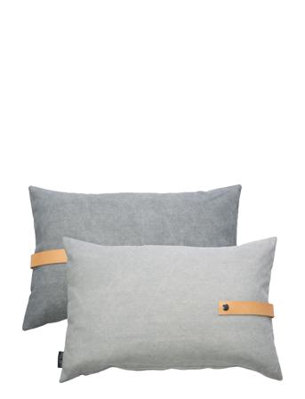 Canvas Cushion Cover Home Textiles Cushions & Blankets Cushion Covers Grå Louise Smærup