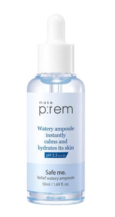 Make P:rem Safe me. Relief watery ampoule 50 ml, Skincare, Ansigtspleje, Serum
