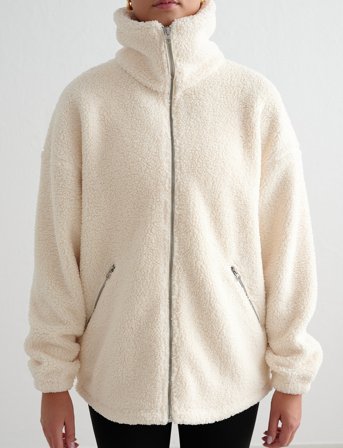 aim ́n Pile Jacket - Cream - L