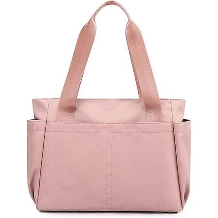 Nylon taske til damer, afslappet skuldertaske med flere rum, vandtætte shoppingtasker