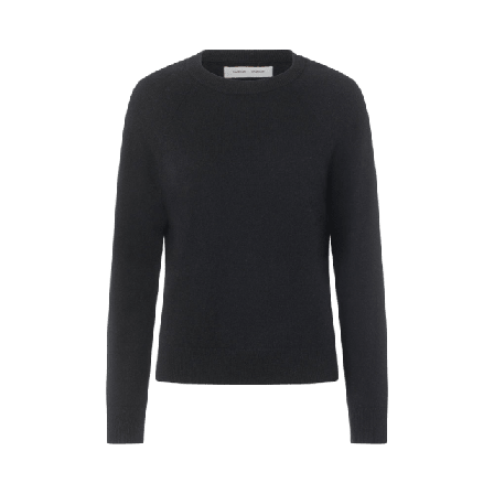 SAMSOE Boston o-neck 6304 Stickat Dam Svart S