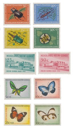 Hollandsk Ny Guinea 1960-1961 - NVPH 63-72 - Postfrisk
