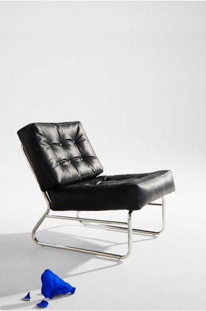 Pastill - Luca lænestol i vegansk læder - Sort - Lænestole - Fra Homeroom