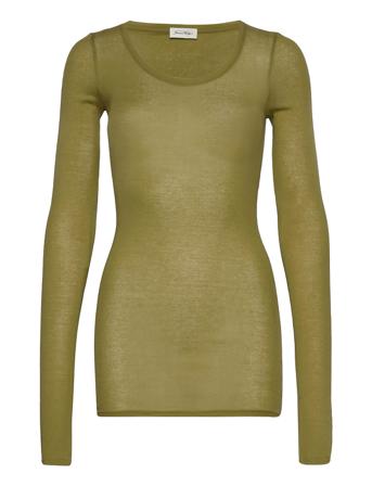 Massachusetts T-shirts & Tops Long-sleeved Grön American Vintage