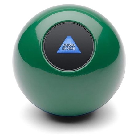 Mystery 8-ball dryckspel med slumpstyrda utmaningar