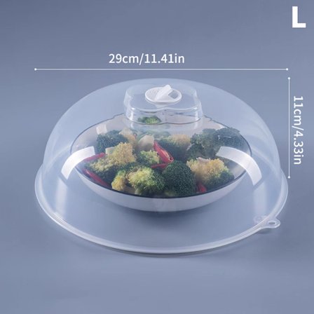 Mikrovågsskål Anti-Splatter Lock Cover med ångventiler