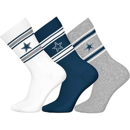 NFL Unisex Crew Socks - Dallas Cowboys 3-pak
