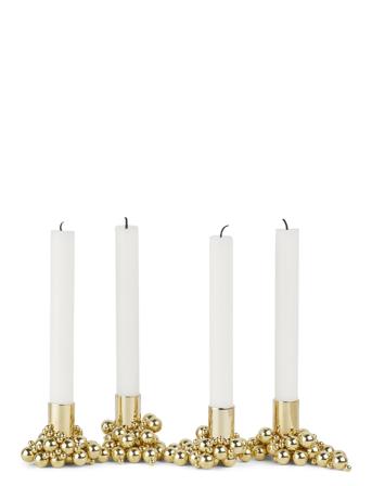 Molekyl Candlelight 4 Home Decoration Candlesticks & Tealight Holders Candlesticks Kulta Gejst
