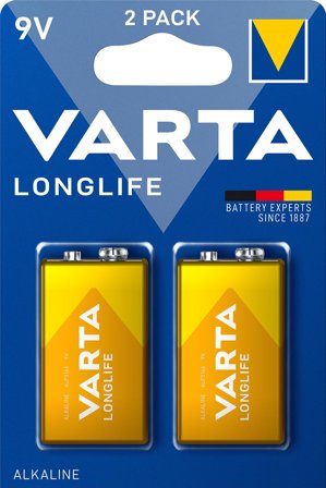 VARTA Longlife 4122 batteri - 2 x 9V - Alkalisk