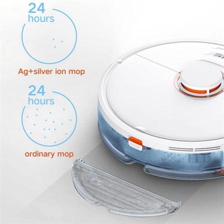 Moppeklut for S7/s7maxv/s7plus støvsuger (4 sølvmopper + 4 moppekluter) Hy