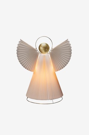 Jotex - Dekor papirengel 54 cm Hvit Guangxi messing - Kjøp Dekorativ julebelysning hos Jotex