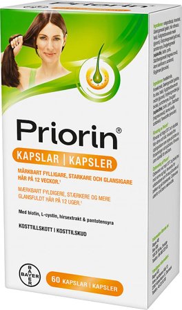 Priorin Kosttilskud for håret 60 kaps, Helse & Madvarer, Hud, Hår & Negle, Kosttilskud Til Håret