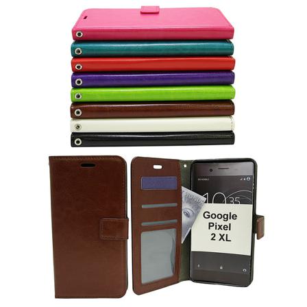 Crazy Horse Wallet Google Pixel 2 Xl Svart