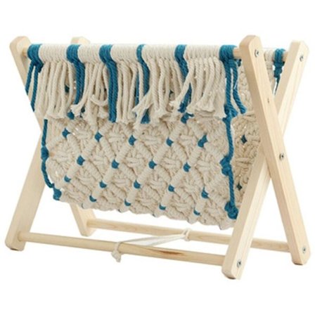 Patchwork flettet reb opbevaring boheme stil kontor gulv rack foto rekvisitter hylde mode enkelt lag