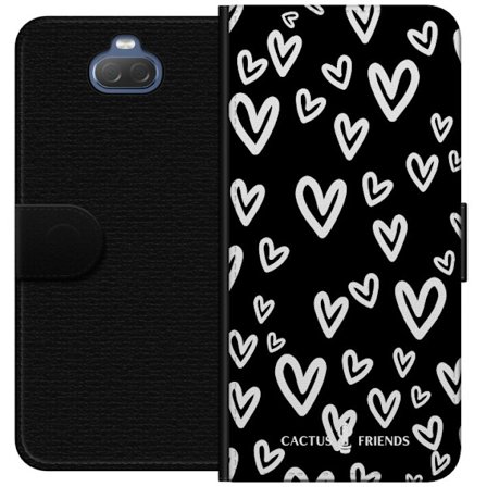 Yhteensopiva Lompakkokotelo Sony Sony Xperia 10 Cactus and Friends - Handdrawn Love Chaos