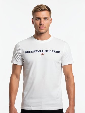 Accademia Militare T-shirt Maniche Corte Uomo Bianco