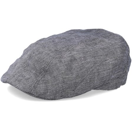 Stetson - Grey - flatcap - Cap - Ivy Linen Grey Flat Cap - Hatstore