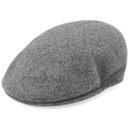 Jaxon & James - Grau flatcap Cap - Classic Wool Charcoal Flat Cap @ Hatstore