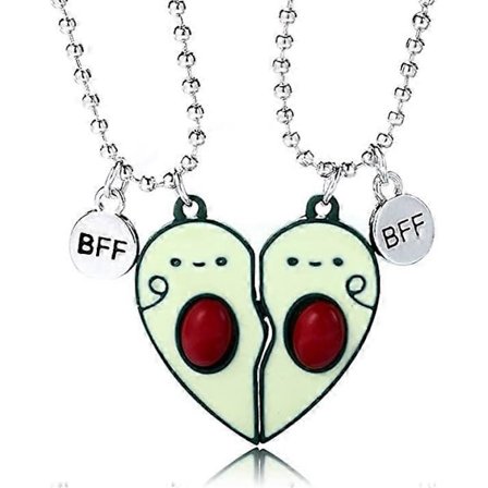 Best Buds BFF Bestevenner Matchende Hjerteanheng Halskjeder Tenåring For Evig Vennskap Bursdagsgave
