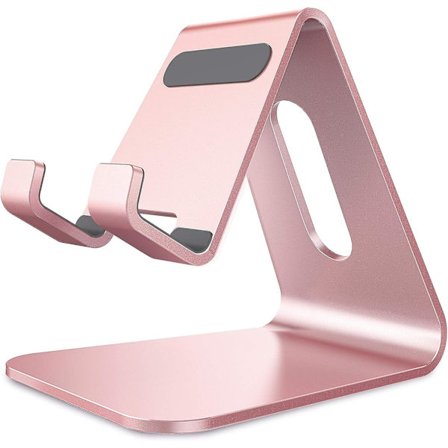 Telefonholder, Cradle Aluminium Skrivebordsstativ Kompatibel Med Iphone 12 Mini,12 Pro,11 Pro Max,xs Max Xr X Se 8 7 6 6s Plus Huawei, Samsung S10 S9 