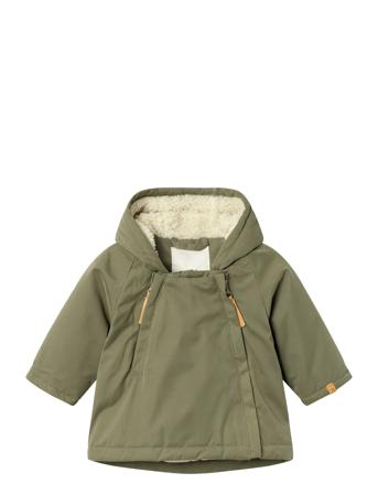 Nbmgodo Padded Loose Jacket Fo Lil Parka Takki Khaki Green Lil'Atelier