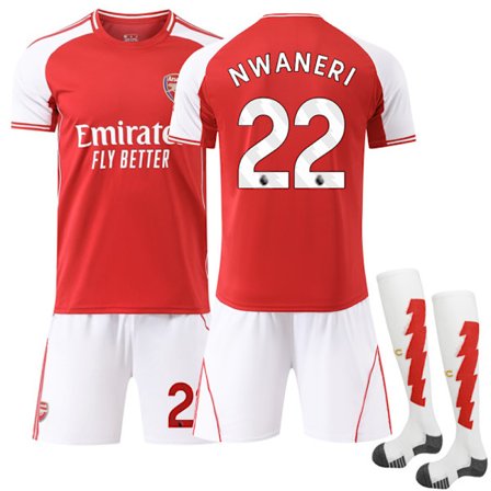25-26 Arsenal Koti Lasten Aikuisten Jalkapallopaita Nro 22 Nwaneri Nro 22 Nwaneri