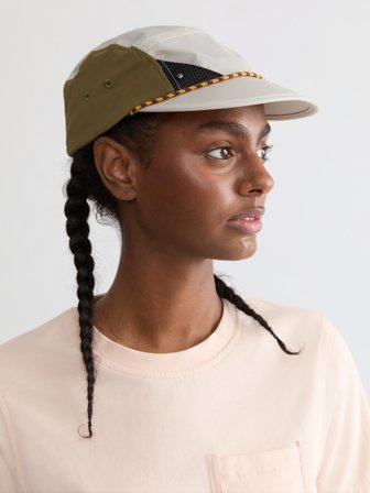 Klättermusen Runa Five Panel Cap Unisex - Putty Grey - Olive - One Size